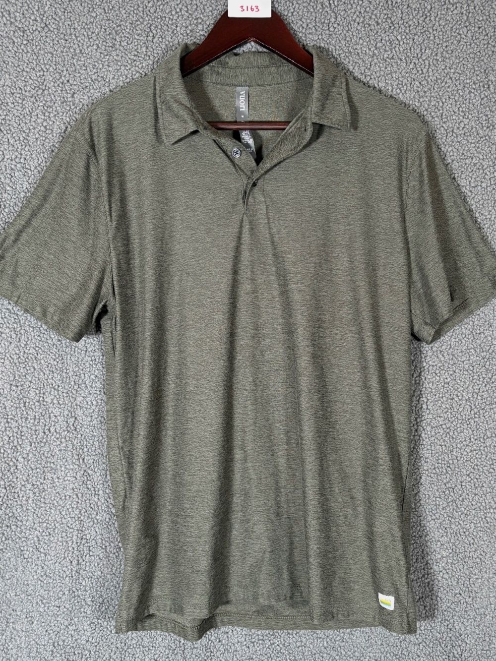 Vuori Strato Tech Polo Shirt - Men's Size M - Green
